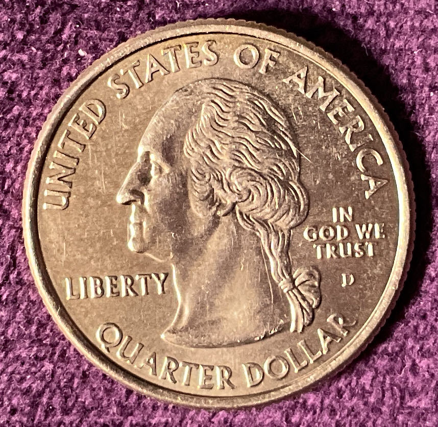 2001 Vermont State Quarter Gold P