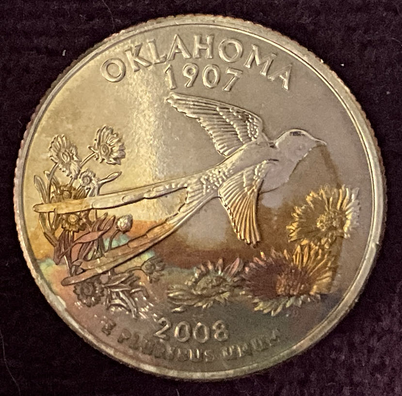 Quarter Oklahoma 2008 D 2  coin collectible - Main Image 4