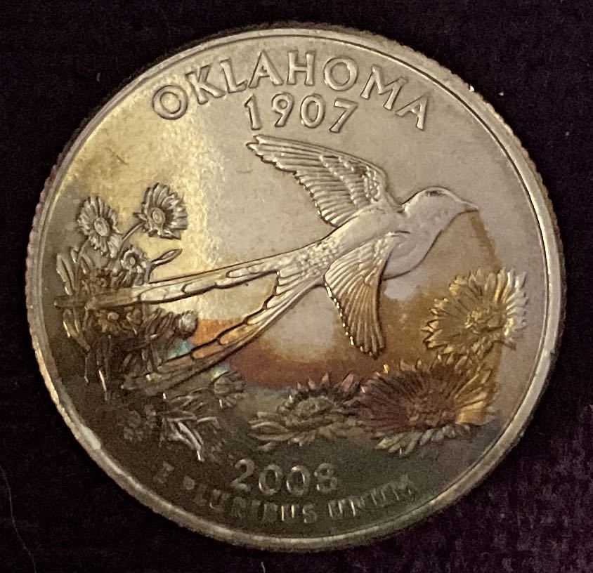 Quarter Oklahoma 2008 D 2  coin collectible - Main Image 6
