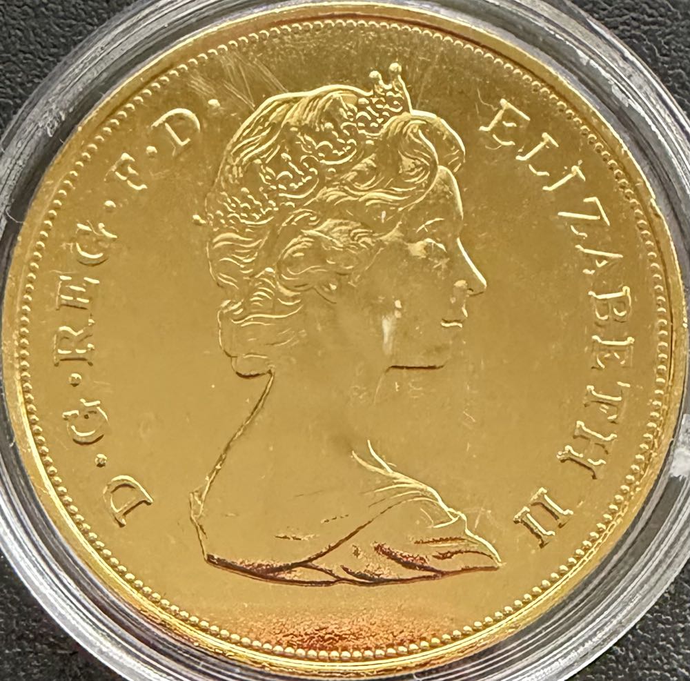 1981 Charles & Diana Gold Plated  coin collectible - Main Image 2
