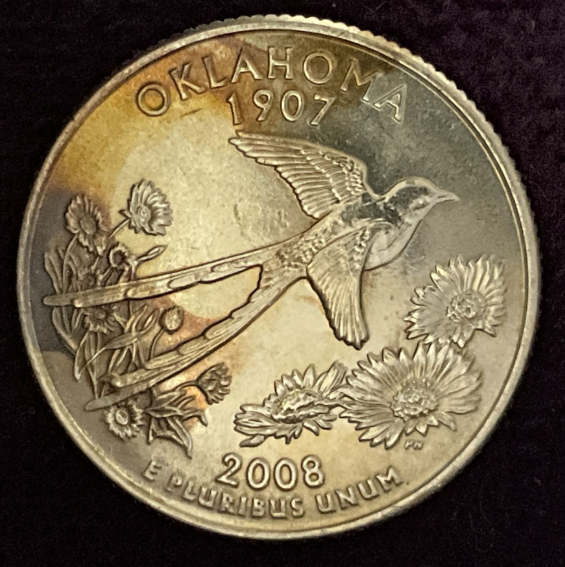 Quarter Oklahoma 2008 D 3  coin collectible - Main Image 4