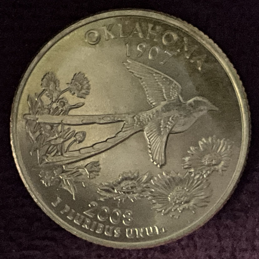 Quarter Oklahoma 2008 D 4  coin collectible - Main Image 4