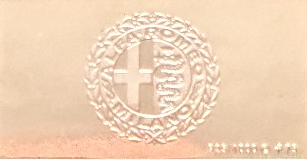 Alfa Romeo 1929 Silver Ingot  coin collectible - Main Image 2