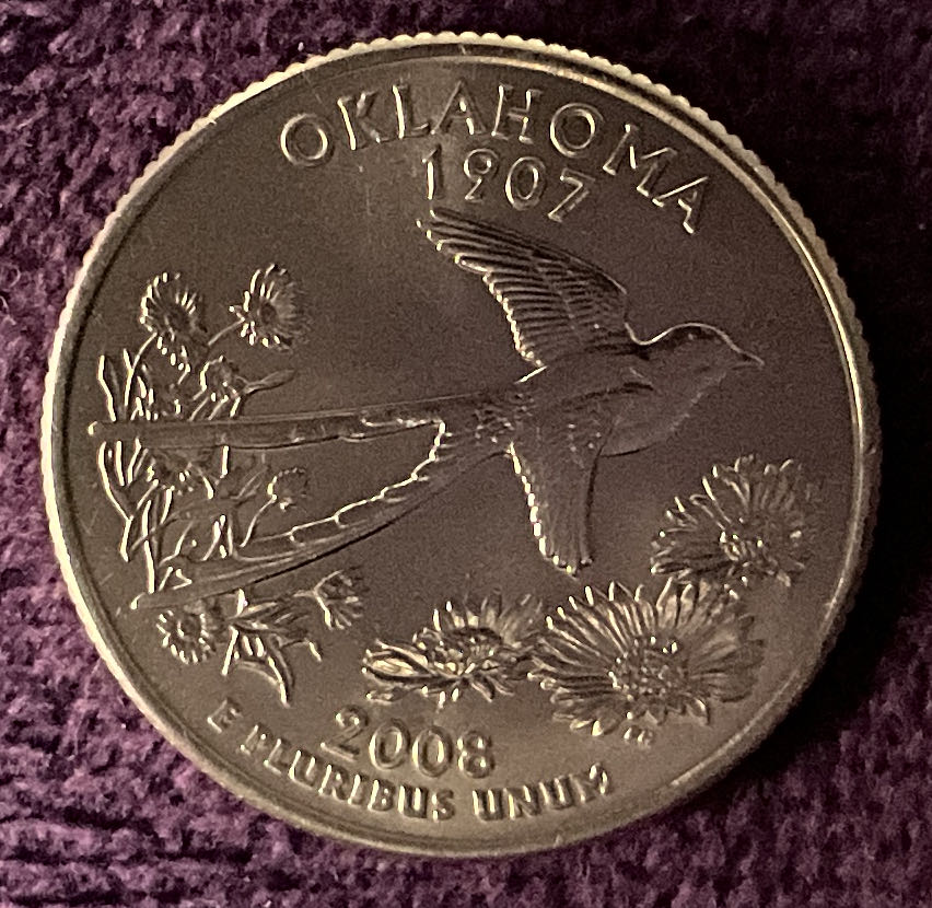 Quarter Oklahoma 2008 D 5  coin collectible - Main Image 4