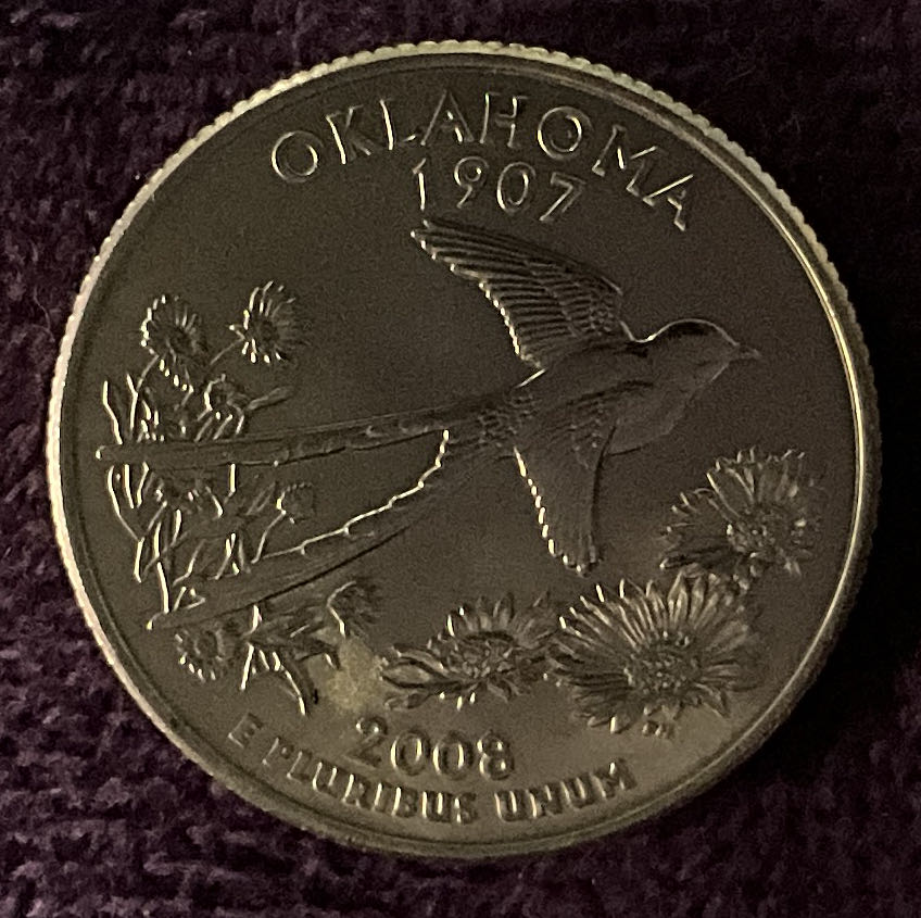 Quarter Oklahoma 2008 D 6  coin collectible - Main Image 4