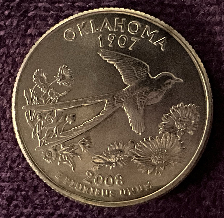 Quarter Oklahoma 2008 D 7  coin collectible - Main Image 5