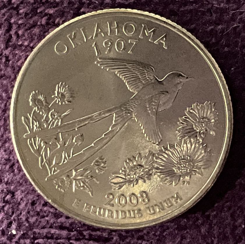 Quarter Oklahoma 2008 D 9  coin collectible - Main Image 6