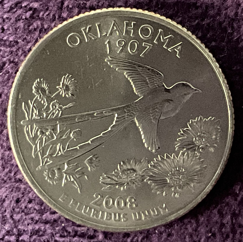 Quarter Oklahoma 2008 D 10  coin collectible - Main Image 6