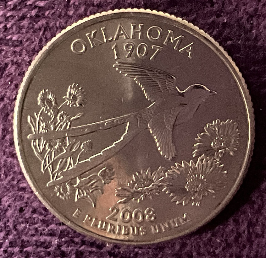 Quarter Oklahoma 2008 D 11  coin collectible - Main Image 6