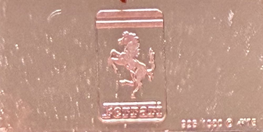 Ferrari 1949 Silver Ingot  coin collectible - Main Image 2