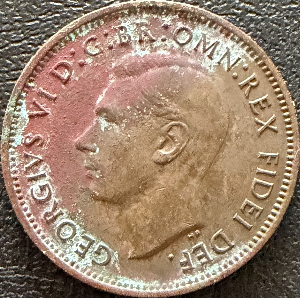 1952 George VI Farthing (2)  coin collectible - Main Image 2