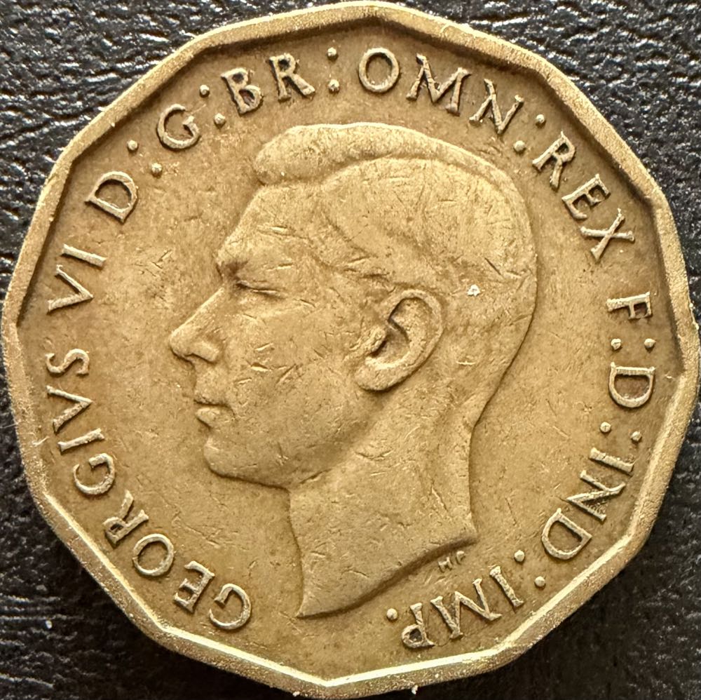1944 George VI Three Pence (3)  coin collectible - Main Image 2