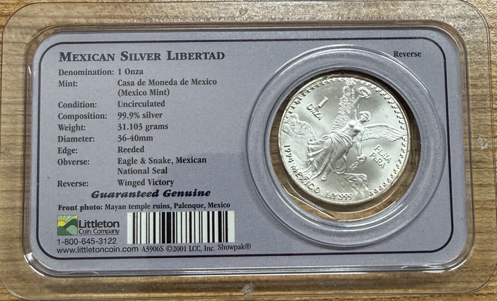 1994 Libertad Littleton   coin collectible - Main Image 2