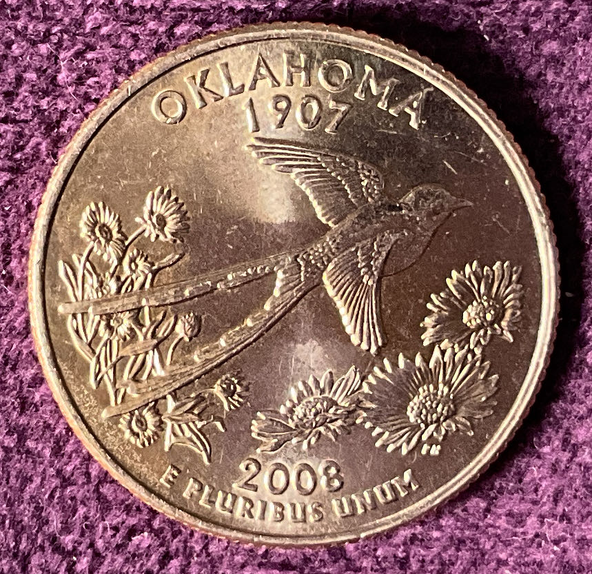 Quarter Oklahoma 2008 D 13  coin collectible - Main Image 2