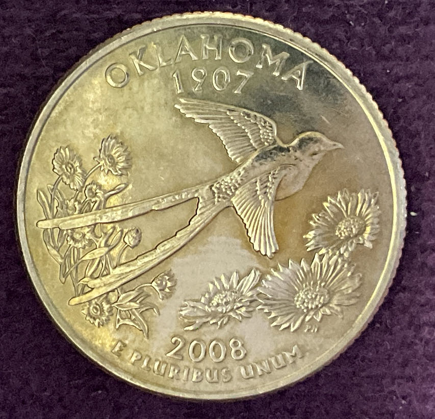 Quarter Oklahoma 2008 D 13  coin collectible - Main Image 4