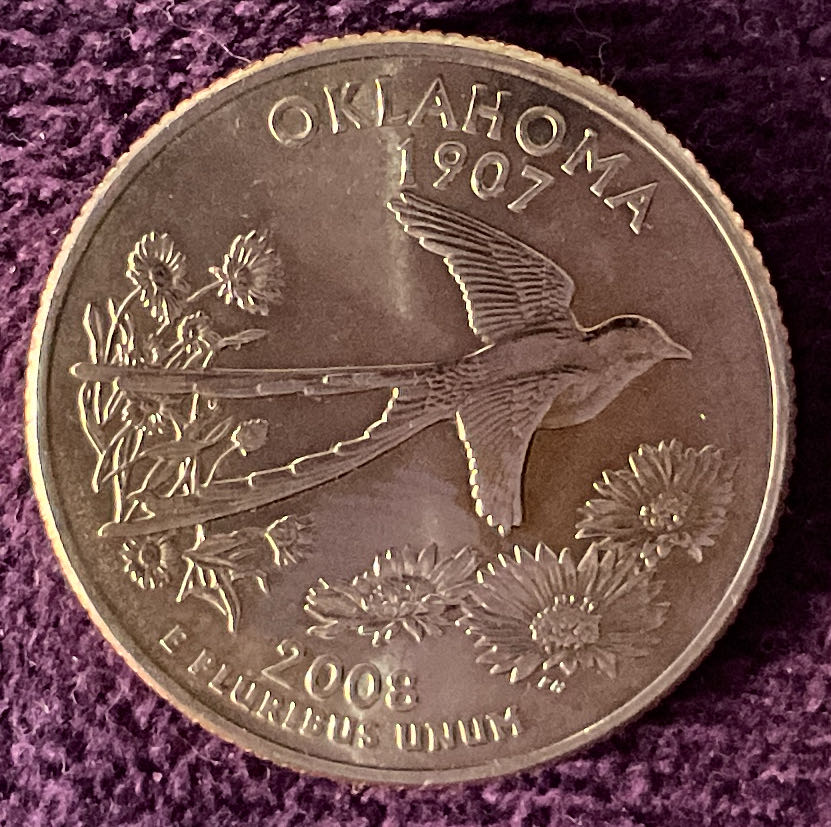 Quarter Oklahoma 2008 D 13  coin collectible - Main Image 6