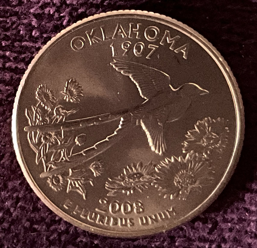 Quarter Oklahoma 2008 D 14  coin collectible - Main Image 4