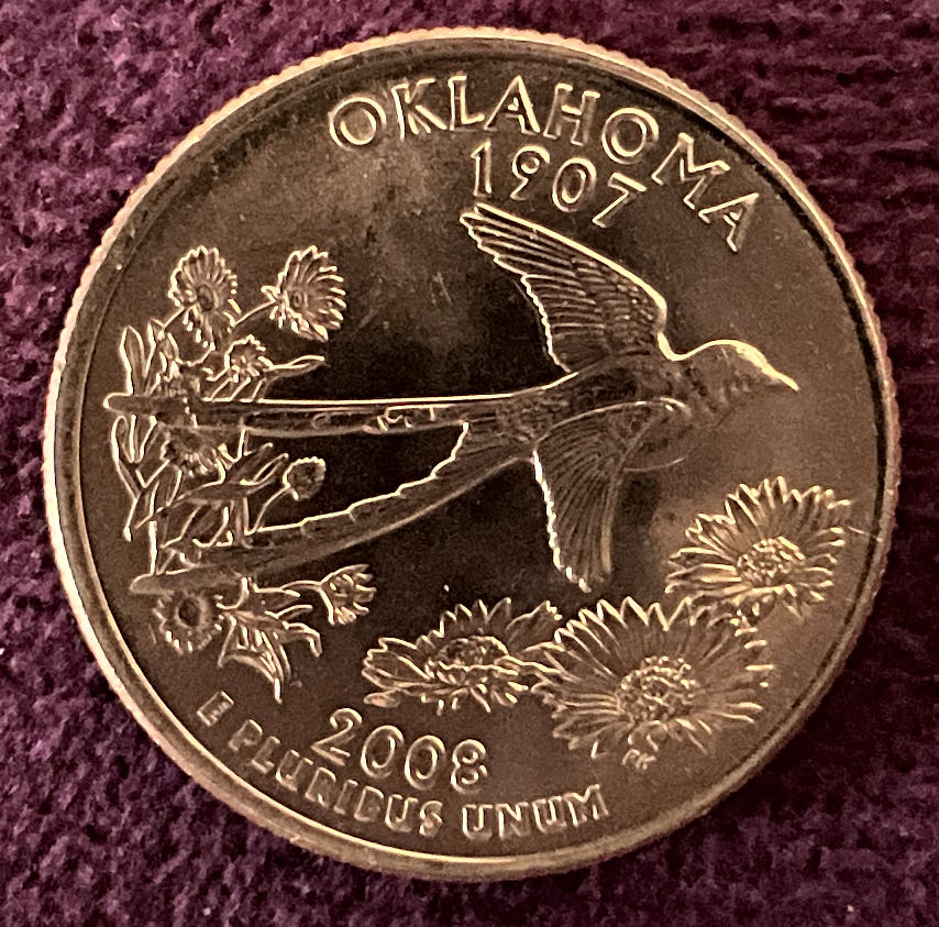 Quarter Oklahoma 2008 D 15  coin collectible - Main Image 4