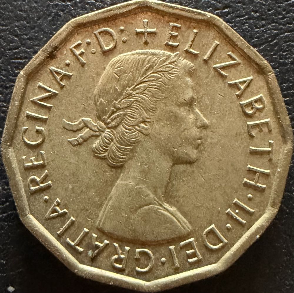 1967 Elizabeth II Three Pence (3)  coin collectible - Main Image 2