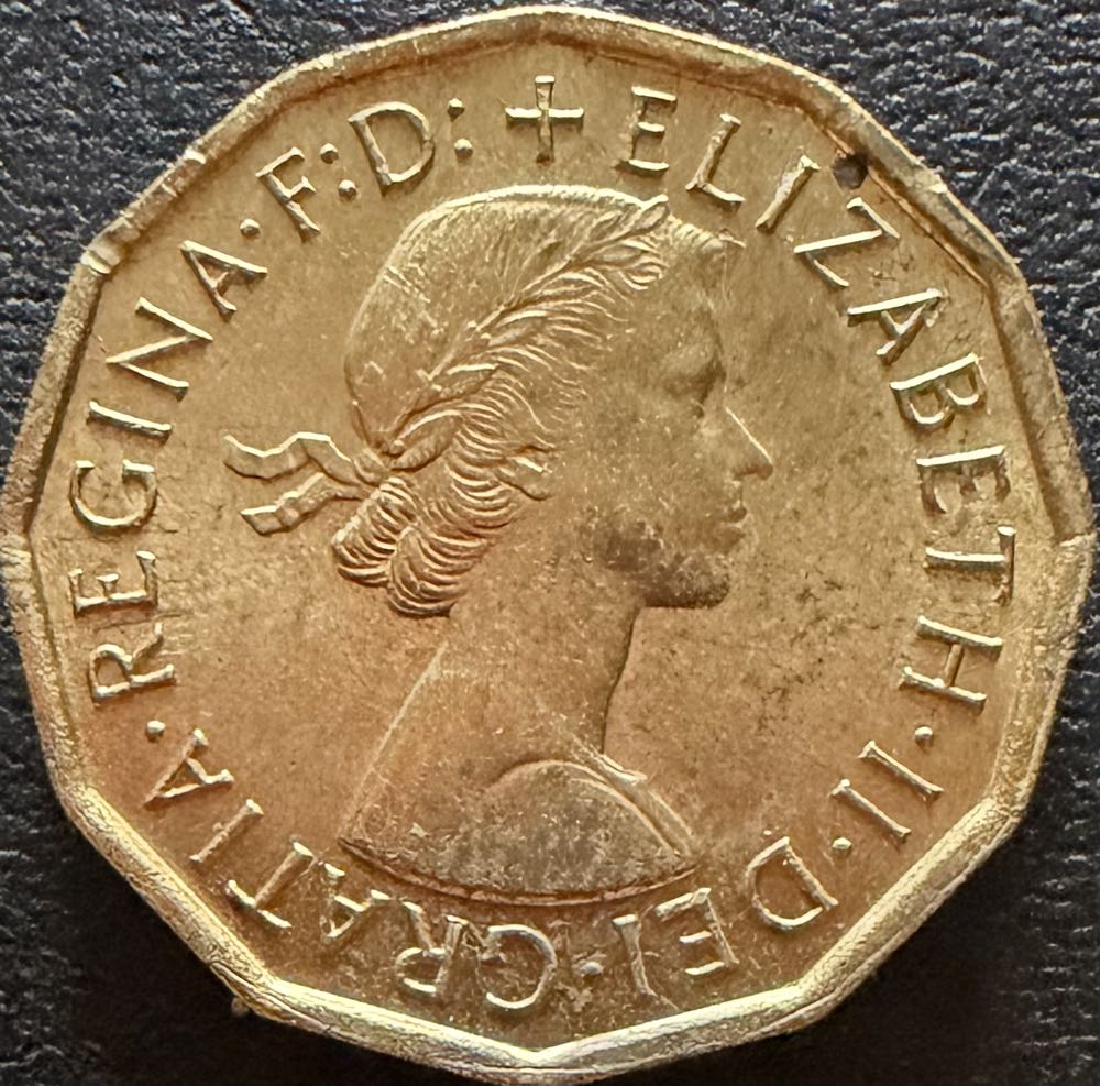 1967 Elizabeth II Three Pence (5)  coin collectible - Main Image 2