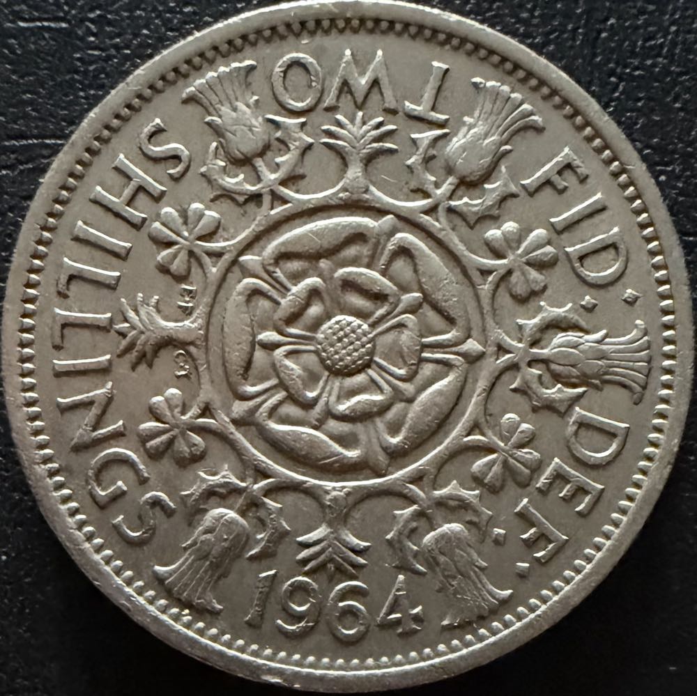 1963 Elizabeth II Two Shillings (3)