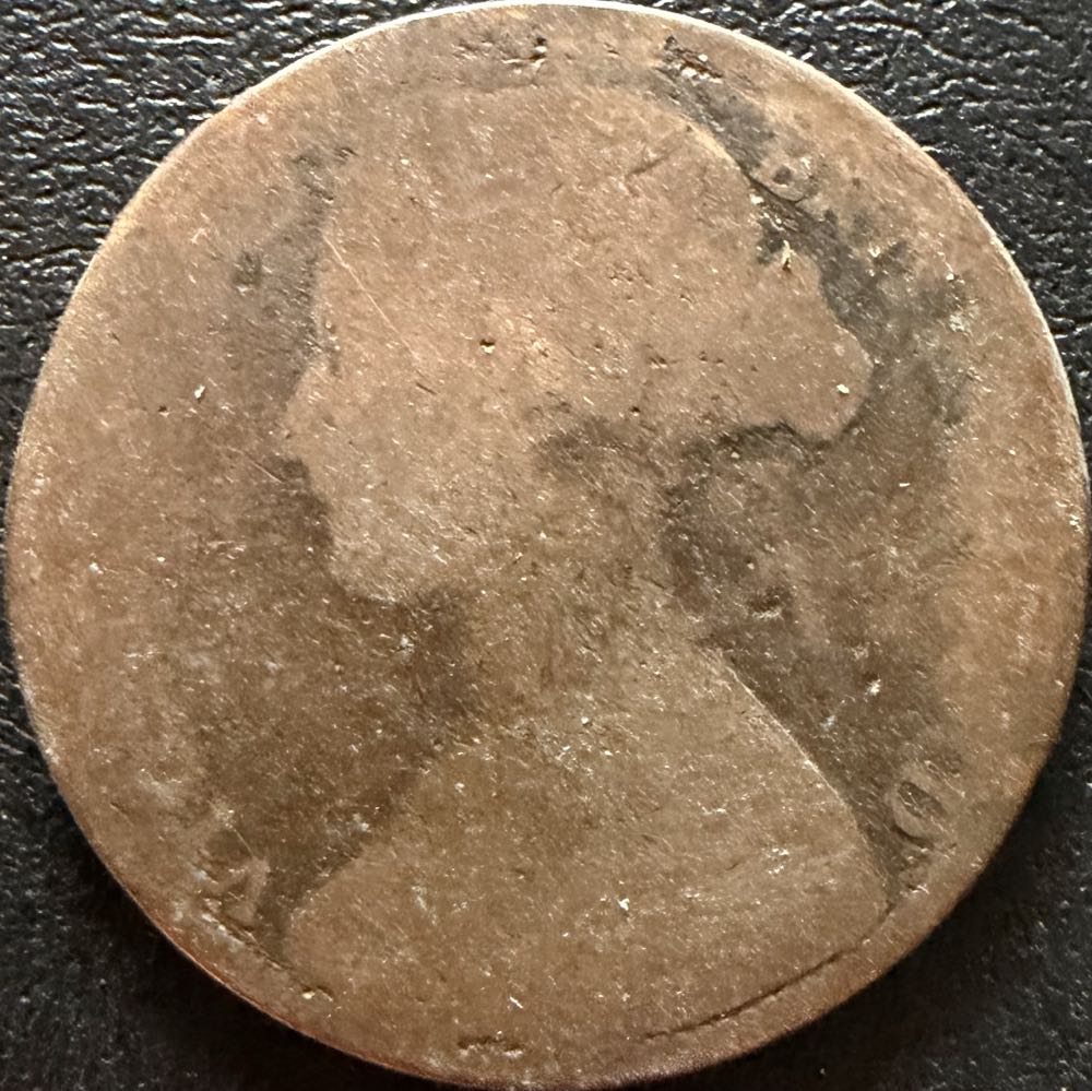 1862 Victoria One Penny (2)  coin collectible - Main Image 2