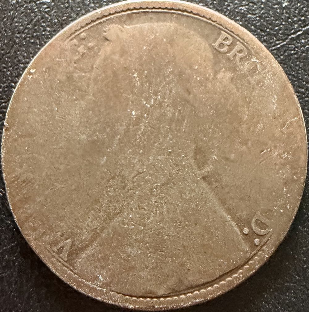 1877 Victoria One Penny  coin collectible - Main Image 2