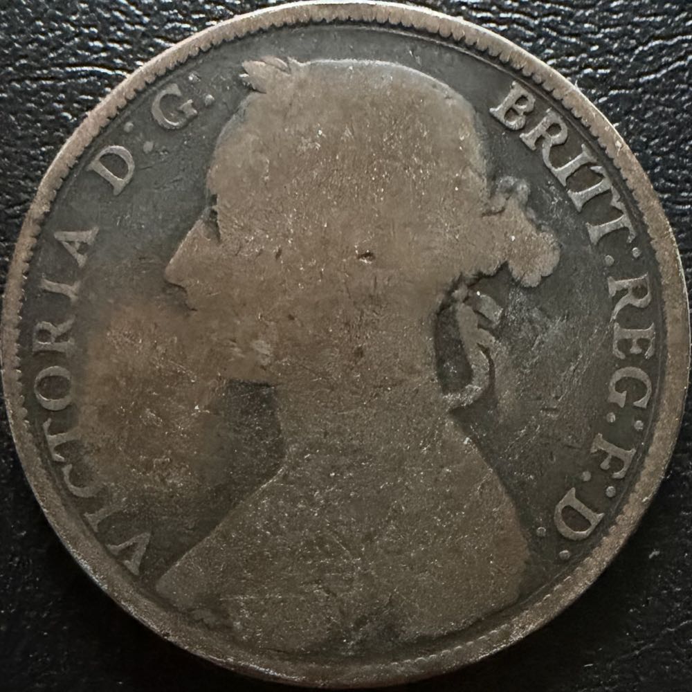 1887 Victoria One Penny   coin collectible - Main Image 2