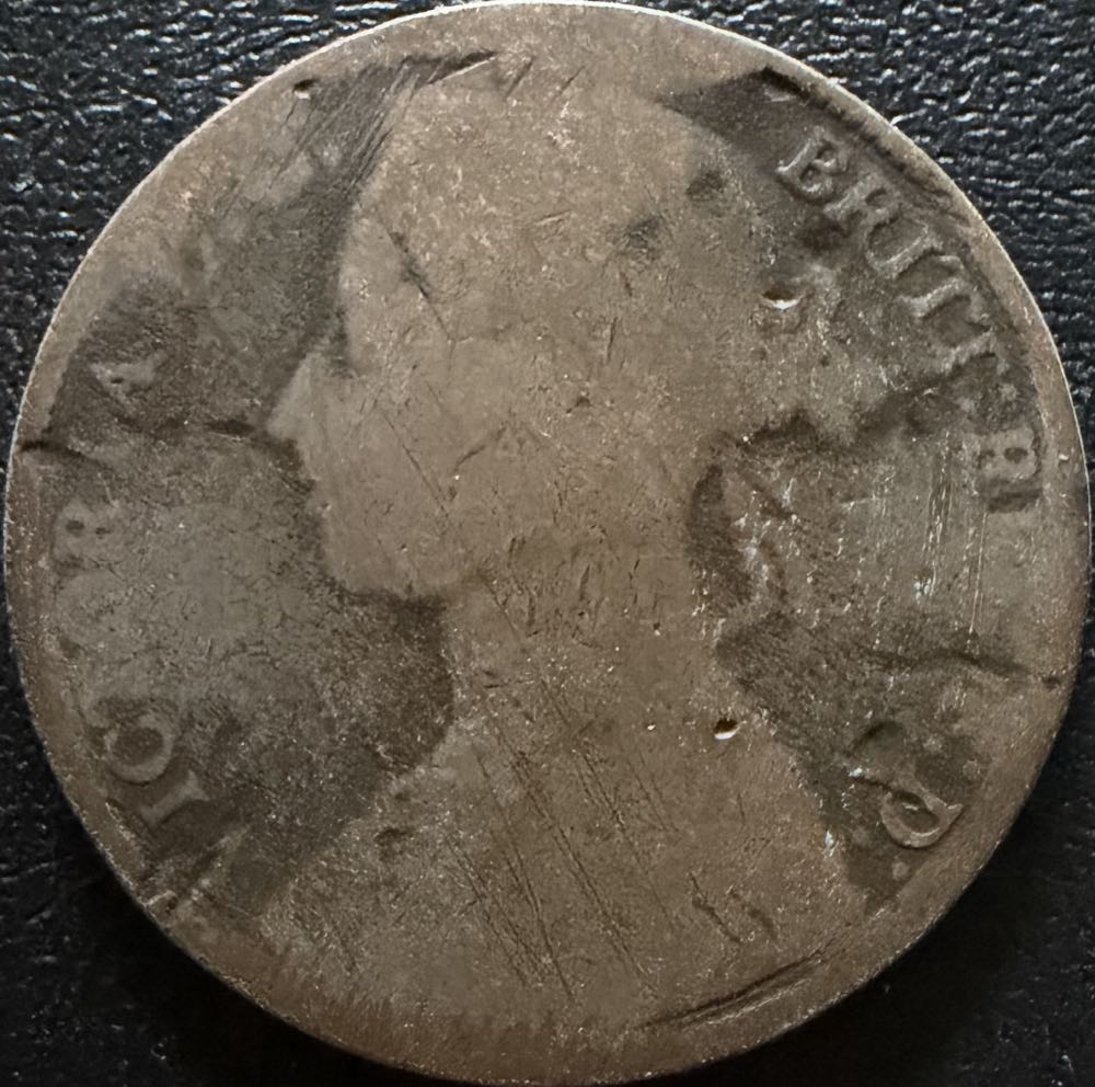1886 Victoria One Penny  coin collectible - Main Image 2