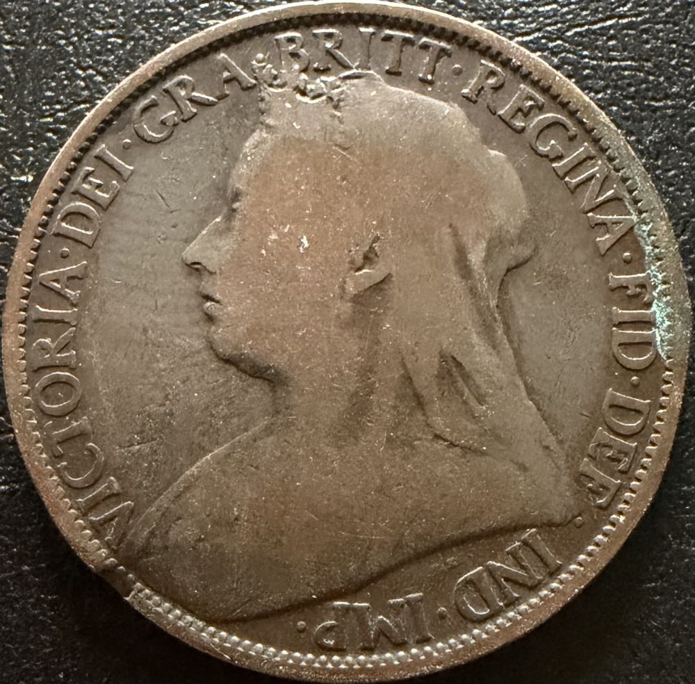 1896 Victoria One Penny (2)  coin collectible - Main Image 2