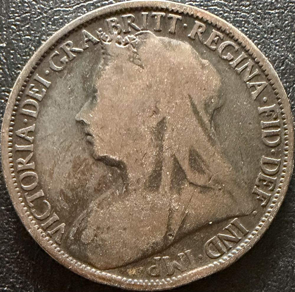 1895 Victoria One Penny (2)  coin collectible - Main Image 2