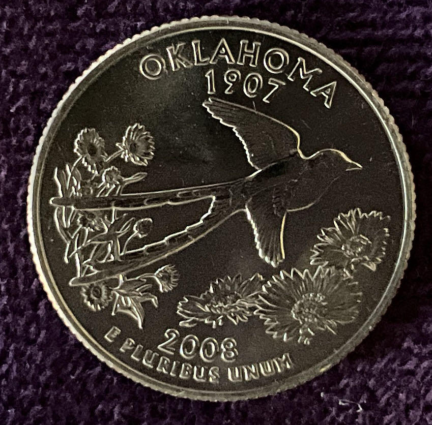 Quarter Oklahoma 2008 D 25  coin collectible - Main Image 4