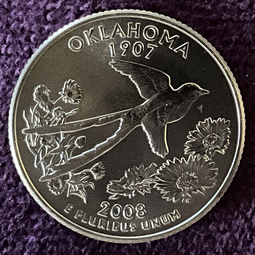Quarter Oklahoma 2008 D 30  coin collectible - Main Image 4