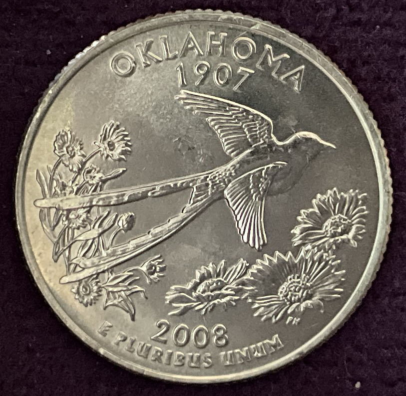 Quarter Oklahoma 2008 D 31  coin collectible - Main Image 2
