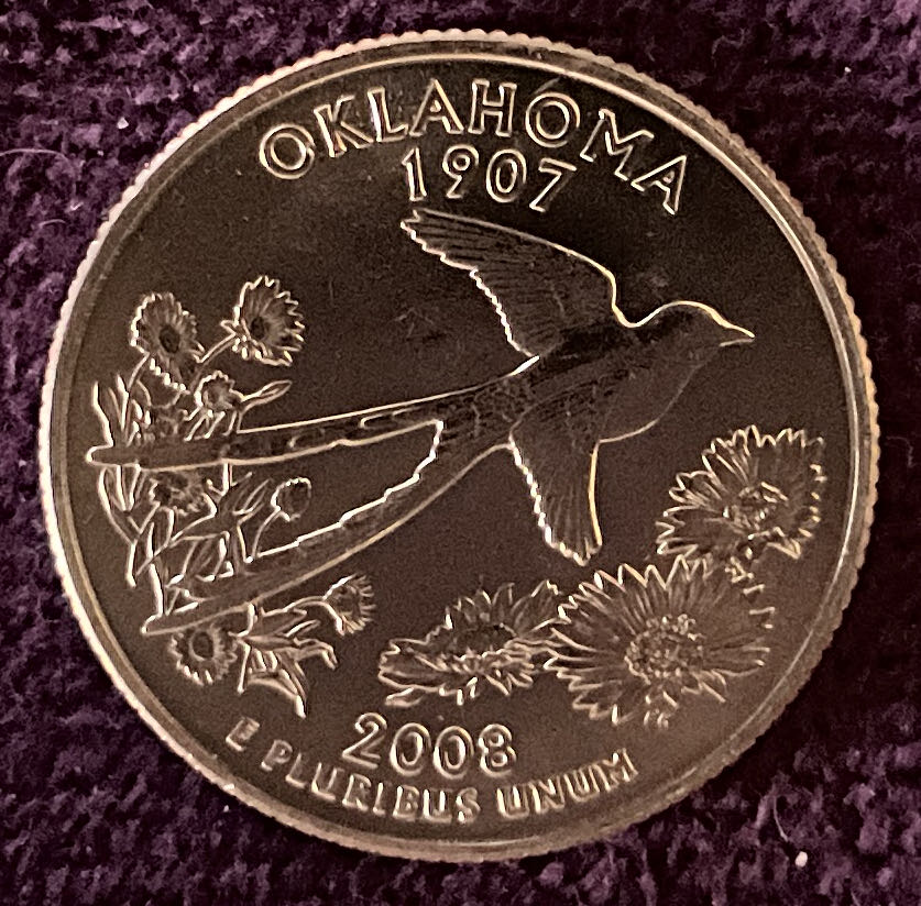 Quarter Oklahoma 2008 D 31  coin collectible - Main Image 4