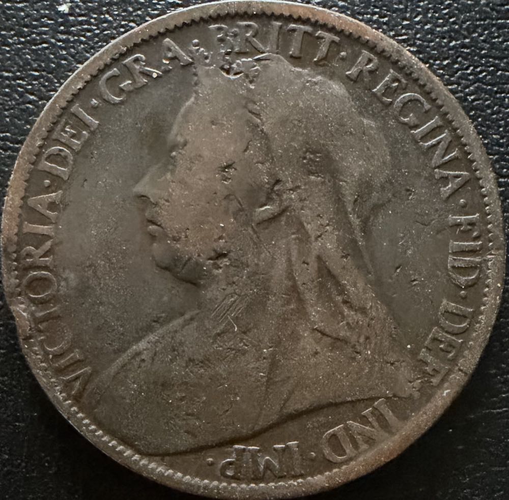 1899 Victoria One Penny (2)  coin collectible - Main Image 2