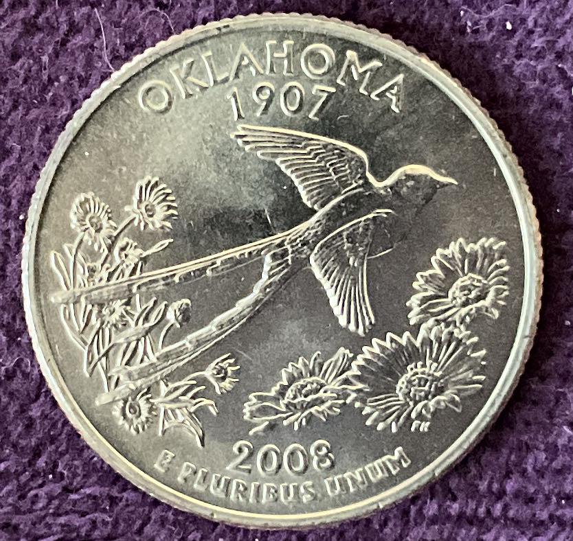Quarter Oklahoma 2008 D 32  coin collectible - Main Image 2