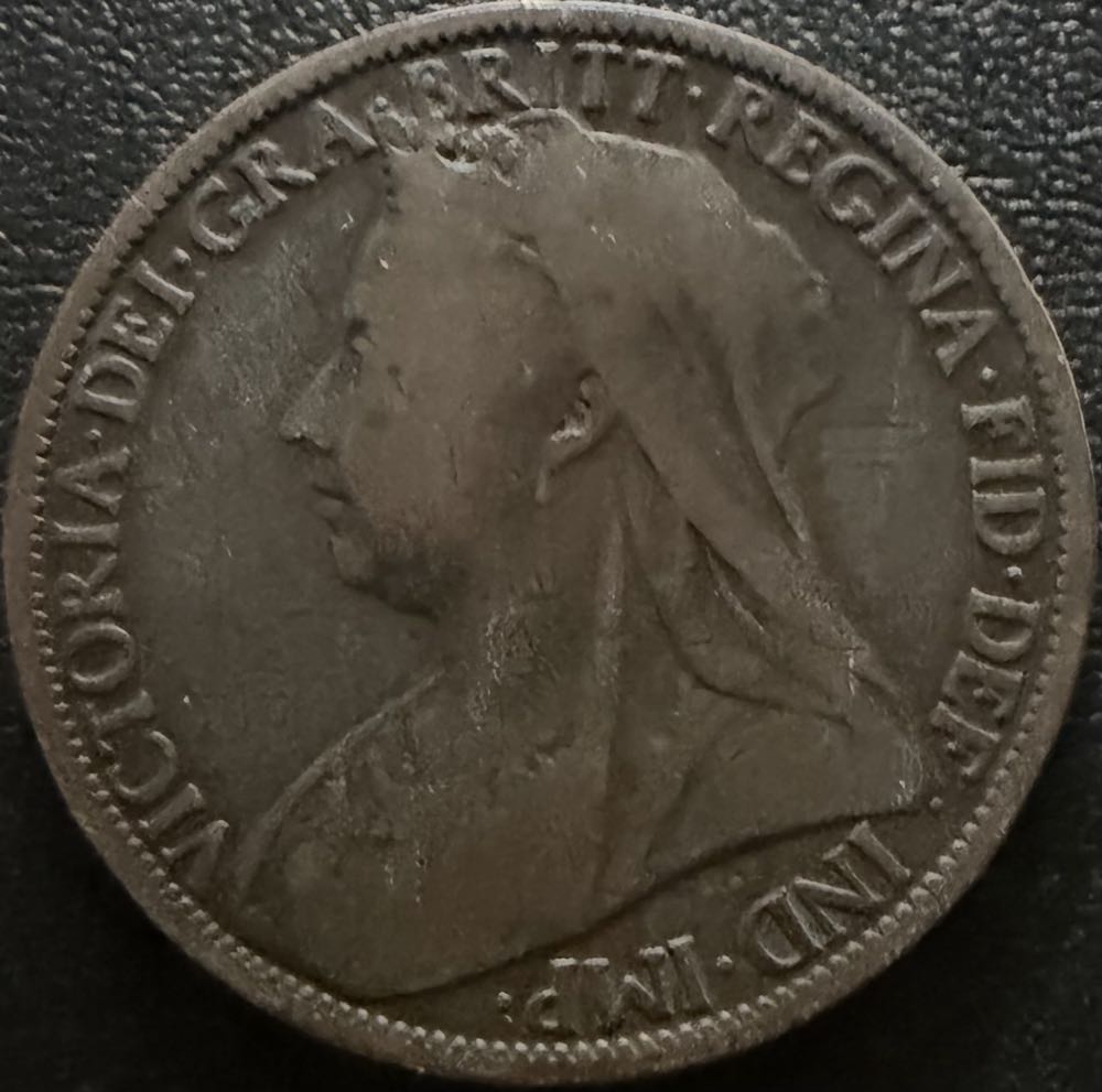 1901 Victoria One Penny  coin collectible - Main Image 2