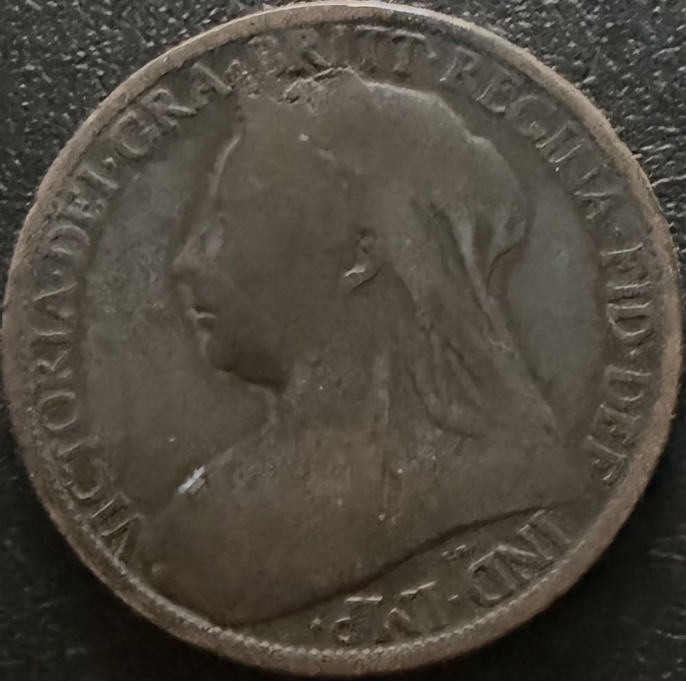 1900 Victoria One Penny (2)  coin collectible - Main Image 2