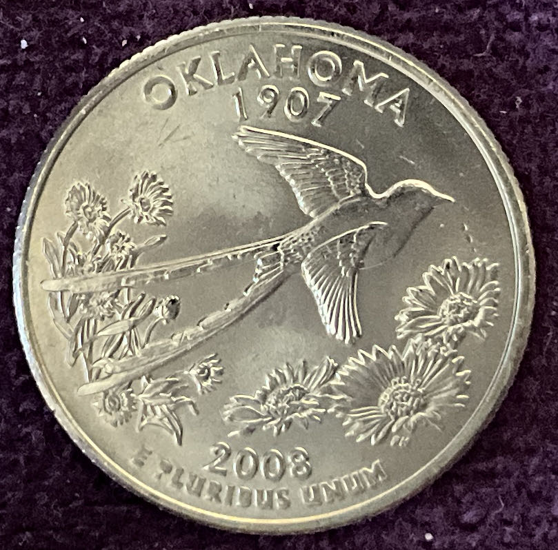 Quarter Oklahoma 2008 D 35  coin collectible - Main Image 2