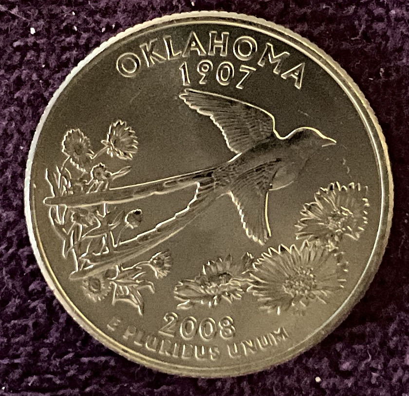 Quarter Oklahoma 2008 D 35  coin collectible - Main Image 4