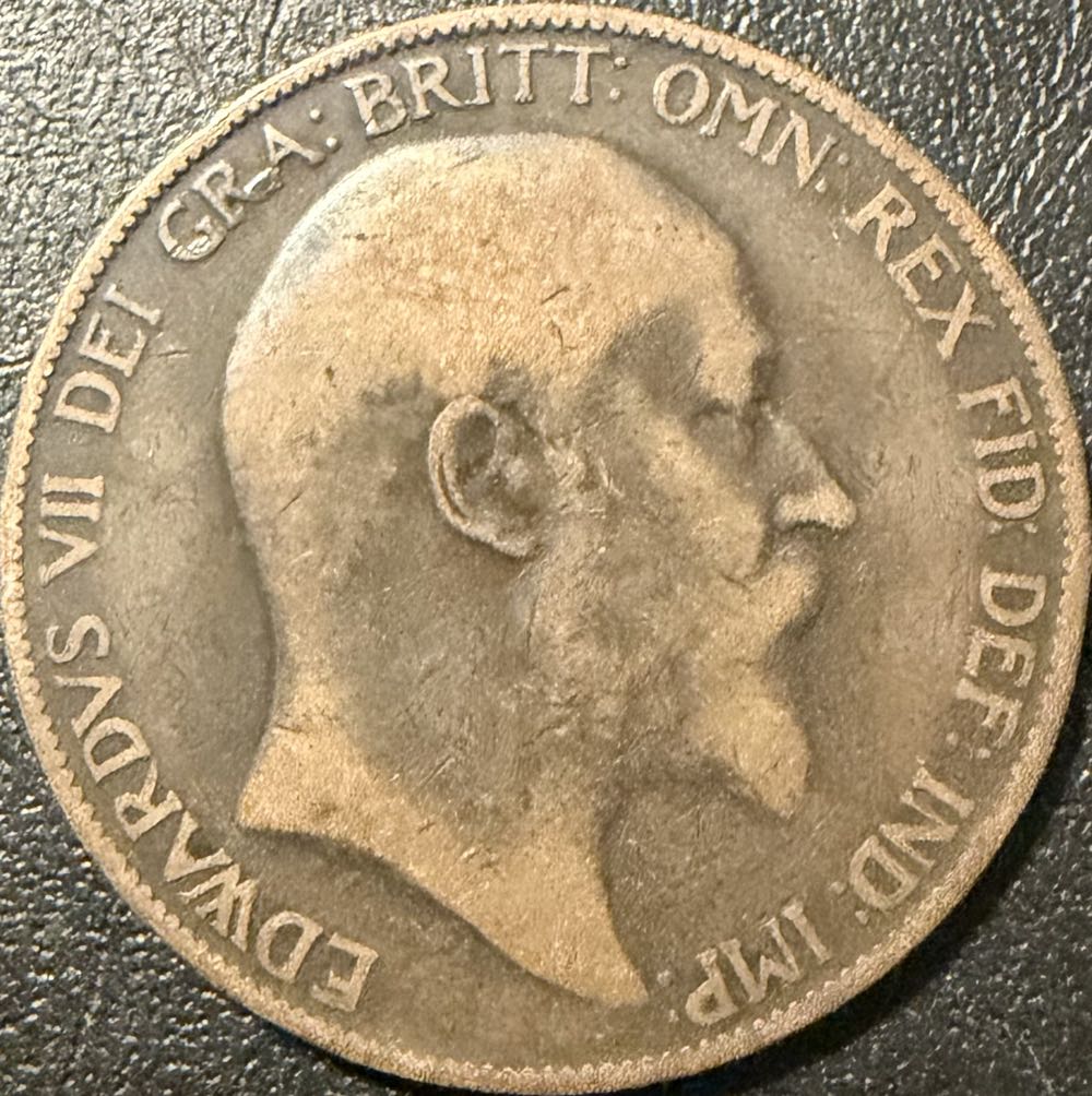 1902 Edward VII One Penny  coin collectible - Main Image 2