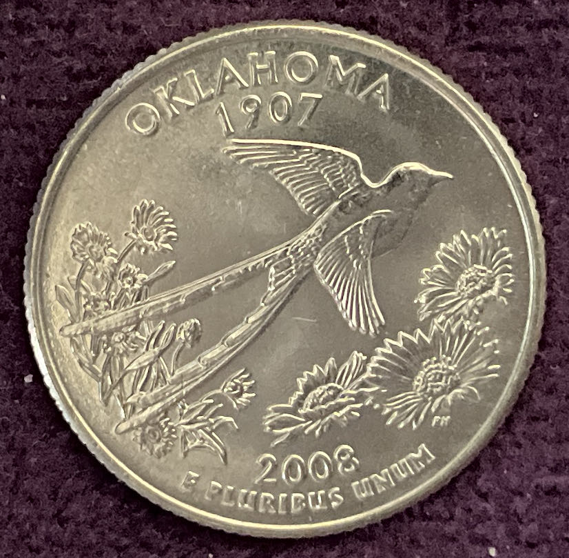 Quarter Oklahoma 2008 D 41  coin collectible - Main Image 2