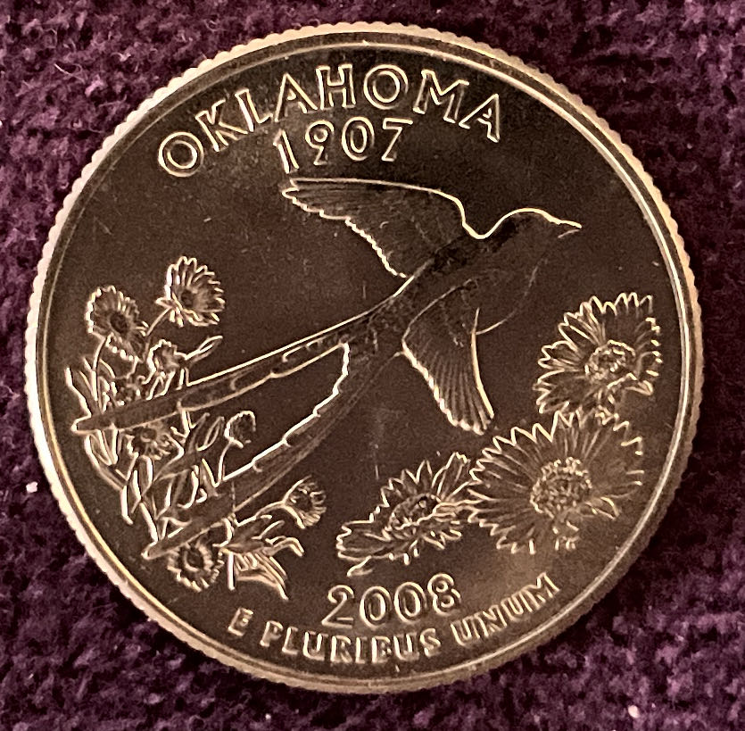 Quarter Oklahoma 2008 D 41  coin collectible - Main Image 4
