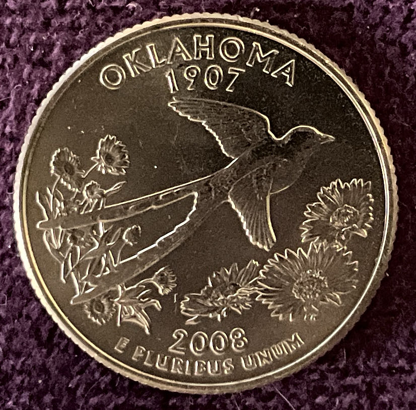 Quarter Oklahoma 2008 D 42  coin collectible - Main Image 4