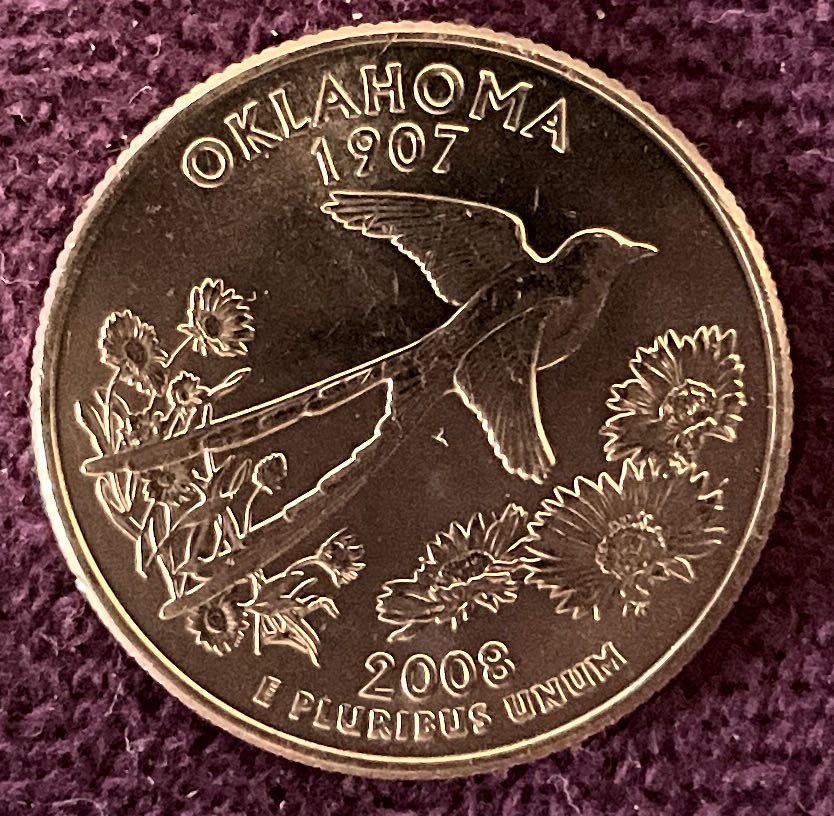 Quarter Oklahoma 2008 D 46  coin collectible - Main Image 4