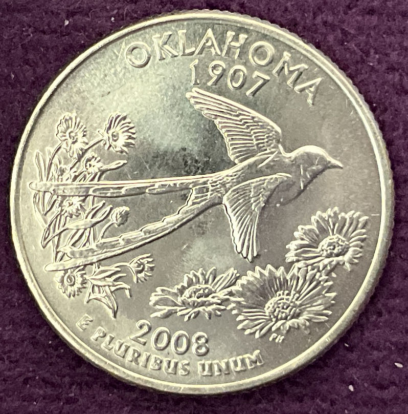 Quarter Oklahoma 2008 D 50  coin collectible - Main Image 2