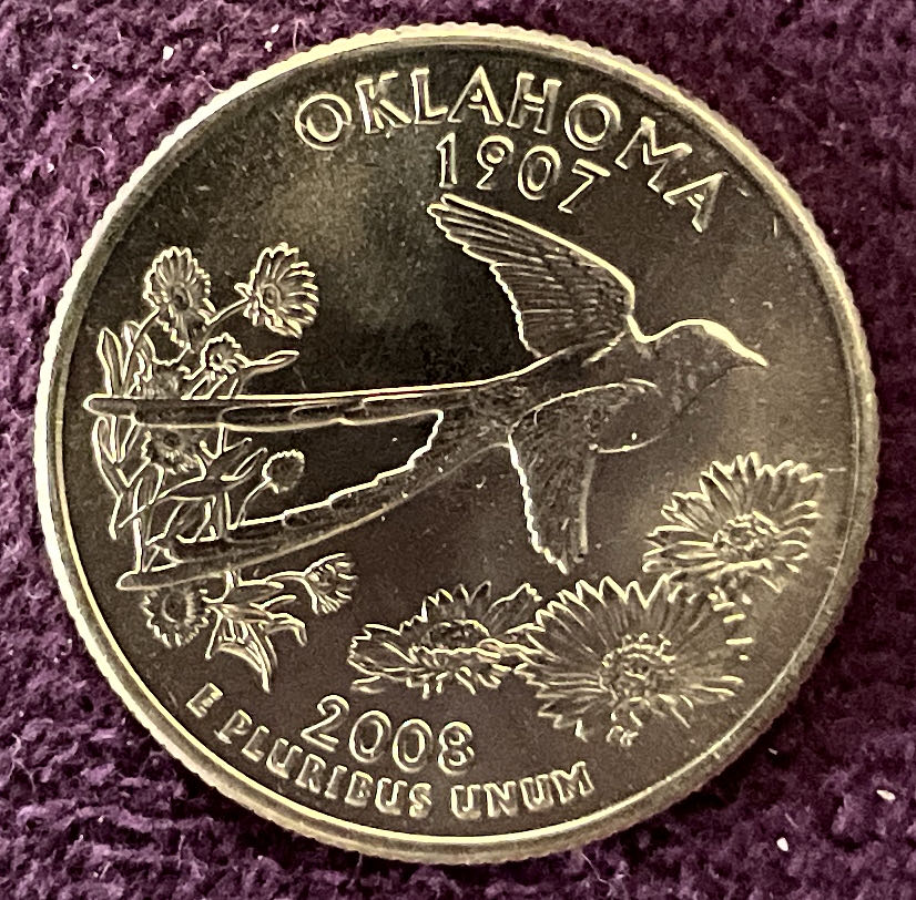 Quarter Oklahoma 2008 D 50  coin collectible - Main Image 4