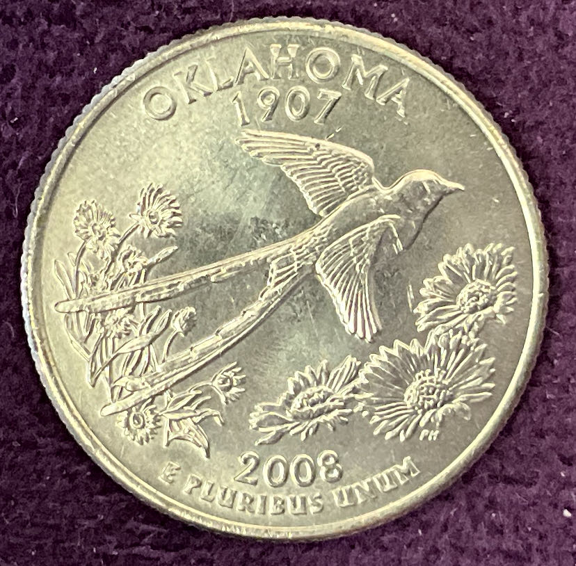Quarter Oklahoma 2008 D 52  coin collectible - Main Image 2
