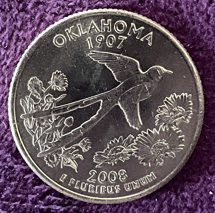 Quarter Oklahoma 2008 D 52  coin collectible - Main Image 4